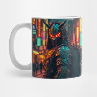 Samurai in cyberpunk style Mug
